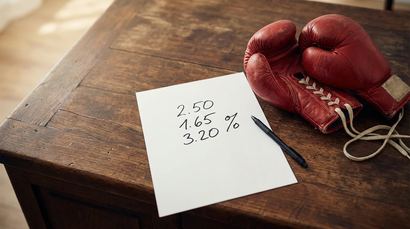 Boxen Quoten berechnen – Wahrscheinlichkeit und Gewinn auf einem Bildschirm